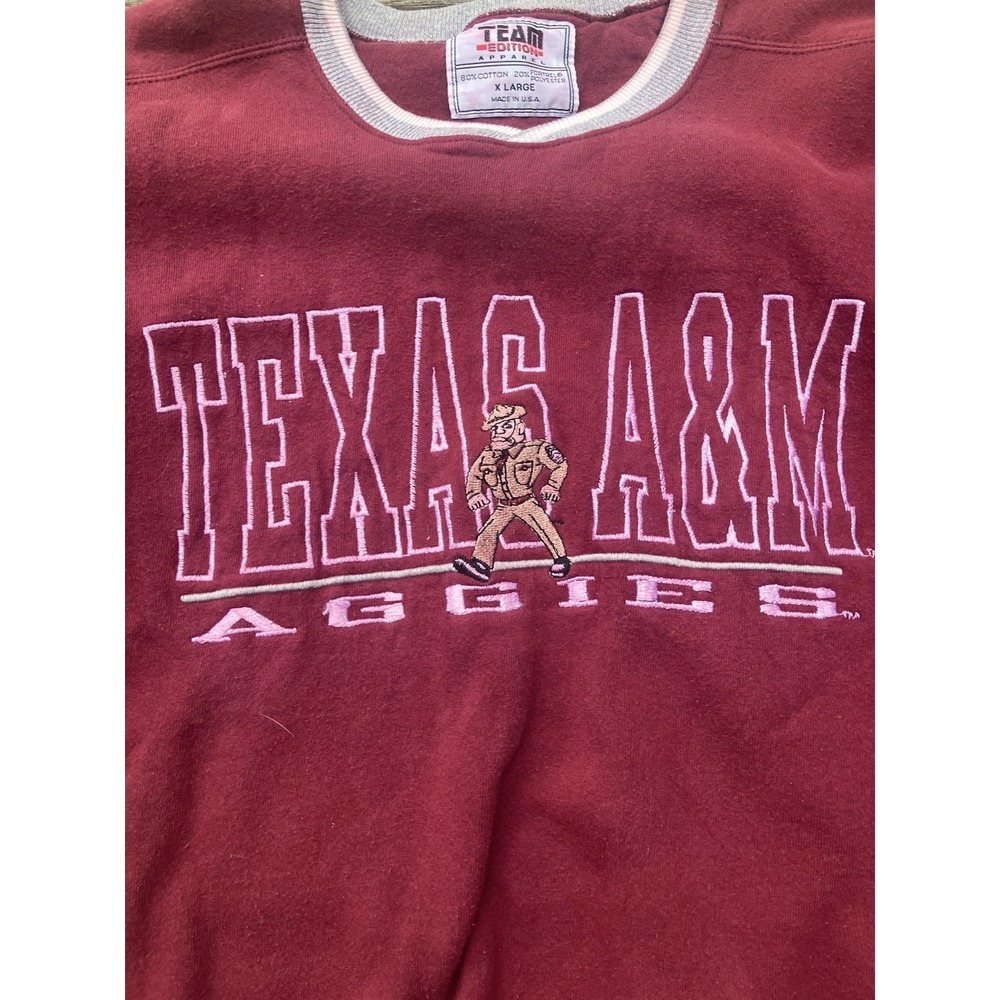 VTG Texas A&M Sweatshirt XL Aggies Team Edition Ol' Sarge College Ncaa Football - Picture 3 of 9